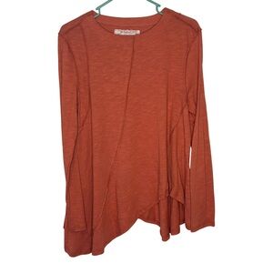Women's Rust Asymmetrical Top